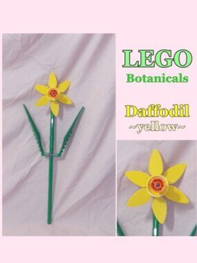 LEGO Botanical Flowers 1 pcs Daffodil Yellow - Individual Sale 40747 + Free Gift